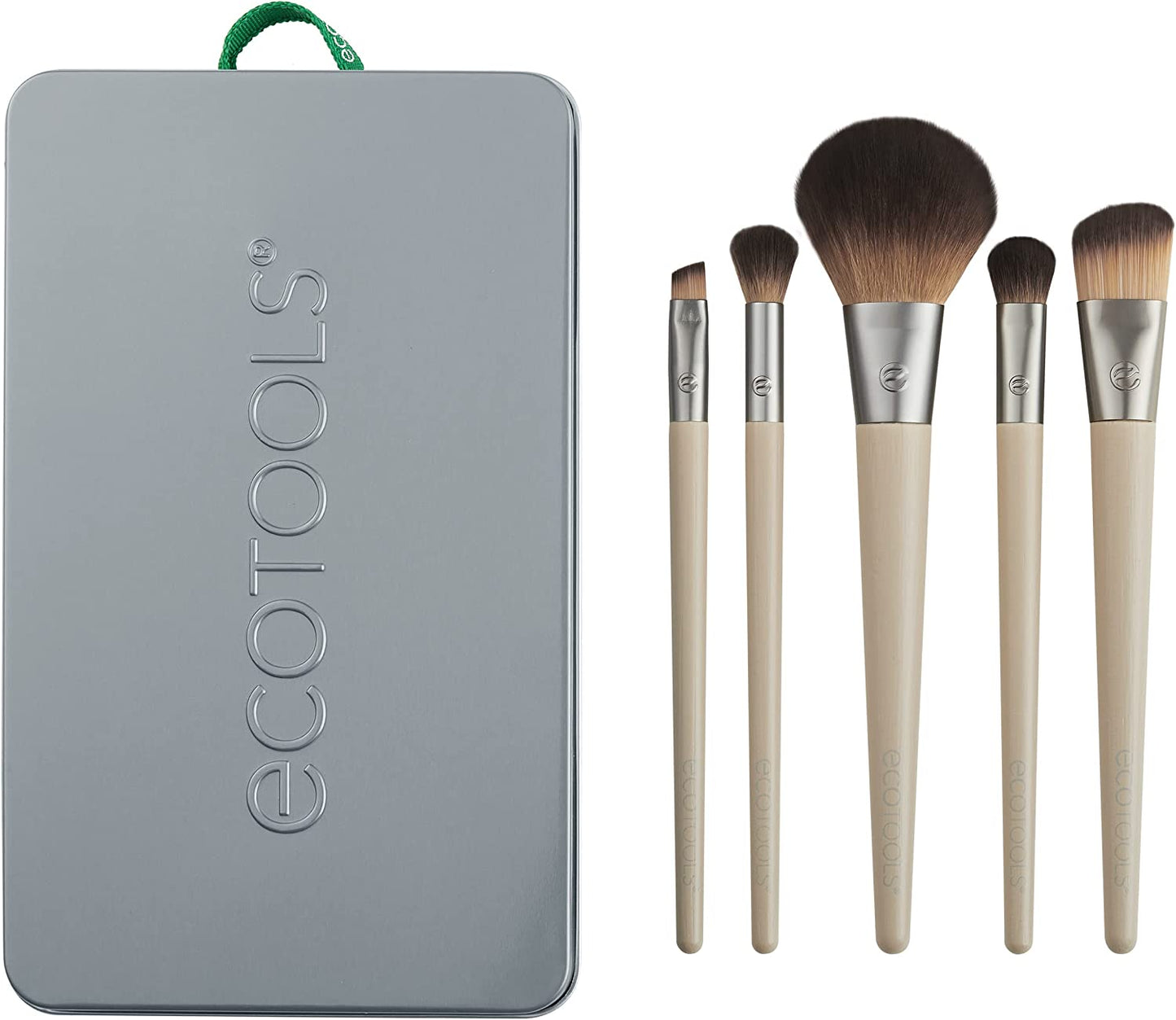 6-Piece Eco-Friendly Makeup Brush Set for Flawless Application of Eyeshadow, Blush, Concealer, and Foundation - Vegan and Cruelty-Free Synthetic Hair Brushes