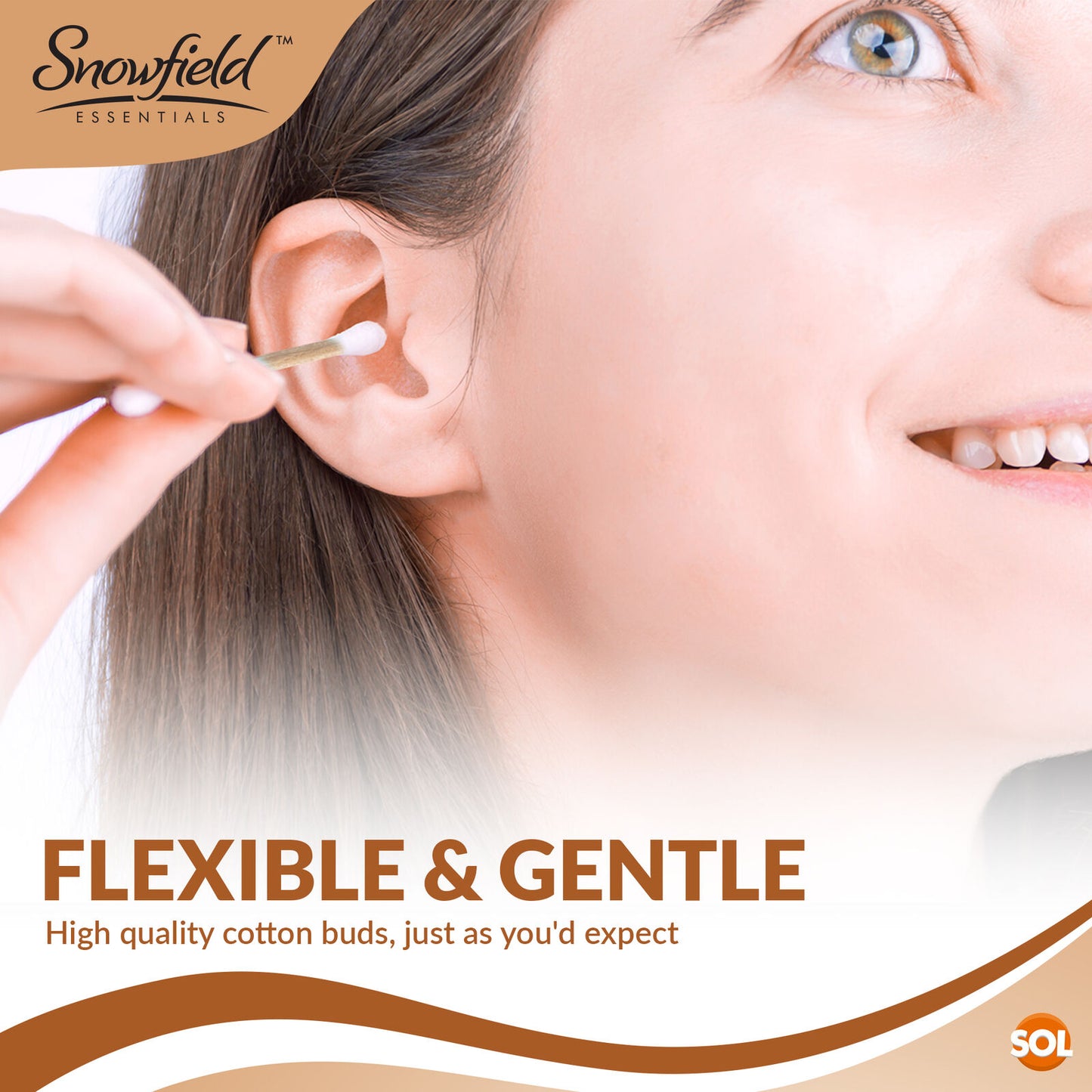 600 Biodegradable Bamboo Cotton Swabs - Eco-Friendly Wooden Makeup Ear Buds, Vegan Certified